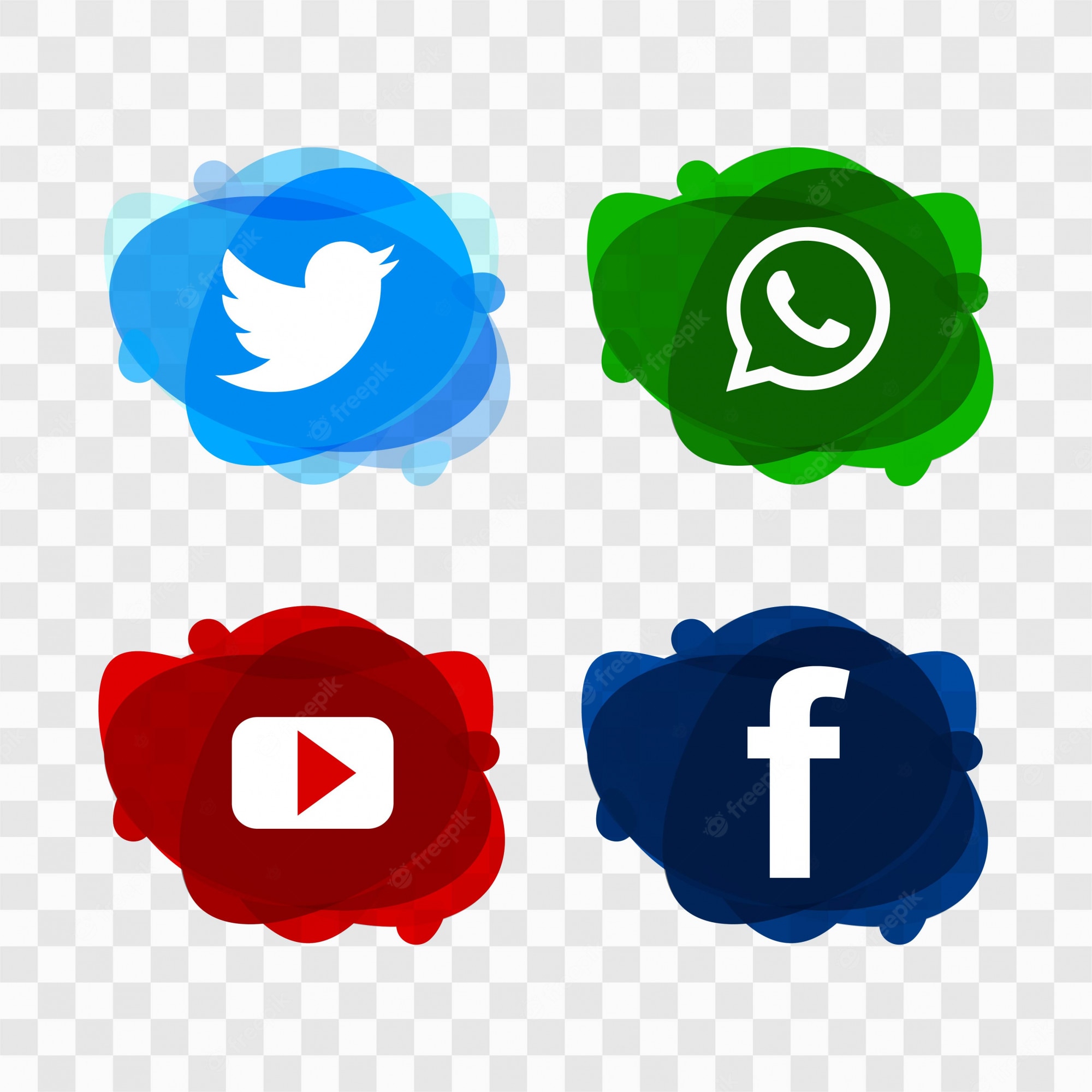 Modern Social Media Icons Set Design Vector Stokverse