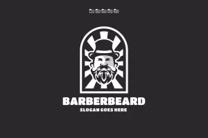 Beard Barber Premium Logo Template