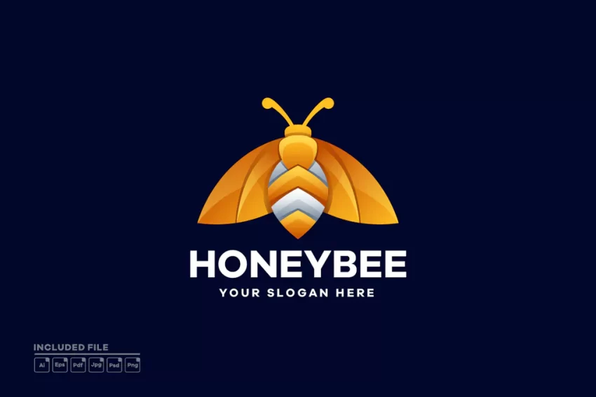 Bee Gradient Logo