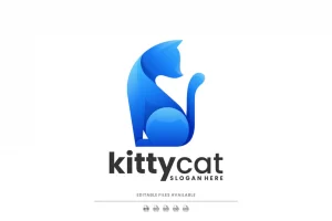 Kitty Cat Gradient Logo