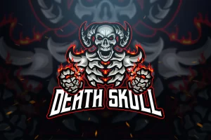 Skull of Death Logo Template and Sport Logo