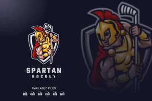 Spartan Hockey Logo Template