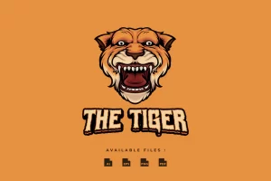 Tiger Head Mascot Logo