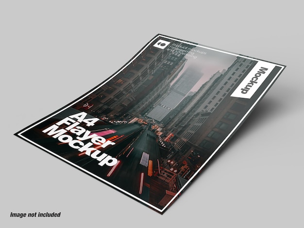 A4 paper flyer mockup