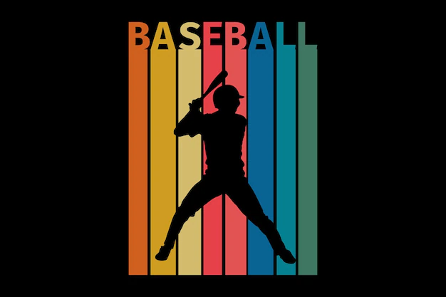 Baseball silhouette design illustration