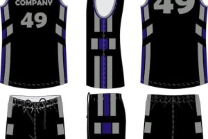 Basketball uniform shorts sports jersey template for basketball club