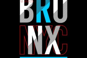 The bronx graphic typography cool design