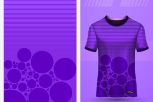 Pattern t shirt design mockup jersey purple