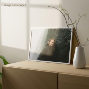 Photo frame mockup landscape perspective view