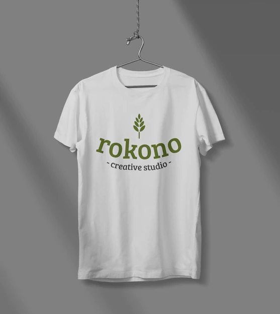 T-shirt mockup design isolated