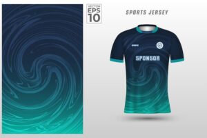T shirt sport design template with abstract liquid pattern for soccer jersey