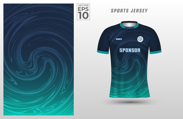 T shirt sport design template with abstract liquid pattern for soccer jersey