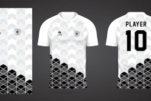 White football jersey sport design template