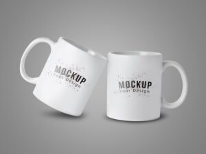 White mug cup mockup for your design