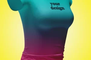 Women shirt mockup for daily used