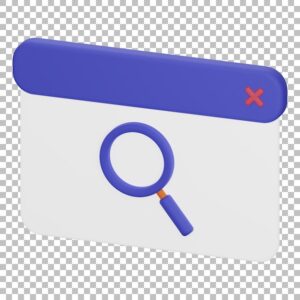 3d isolated render of seo icon psd