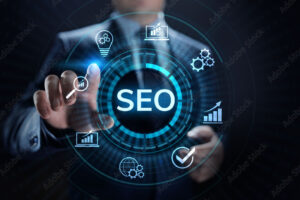 SEO Search engine optimisation digital marketing business technology concept