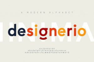 Abstract minimal modern alphabet fonts. typography minimalist urban digital fashion future creative  font