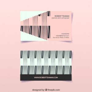 Abstract modern business card template