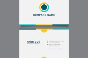 Abstract modern business card