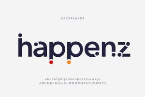 Abstract modern minimal alphabet fonts. typography urban style for fun, sport, technology, fashion, digital, future creative logo font.