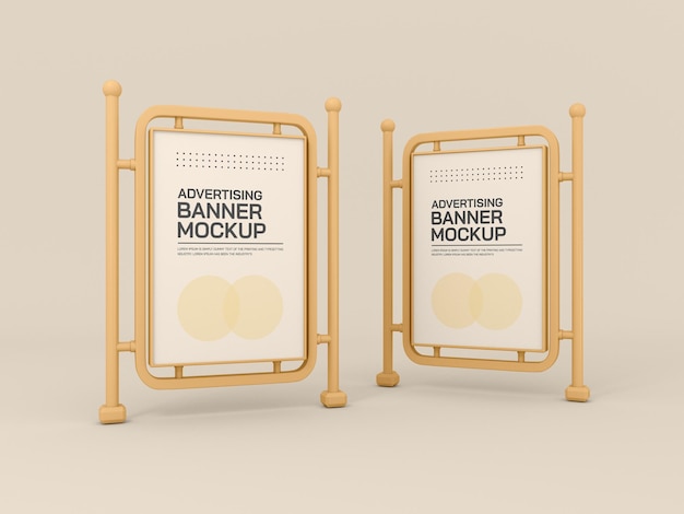 Advertising stands mockup
