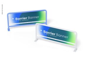 Barriers banner mockup
