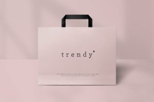 Beautiful shopping bag mockup