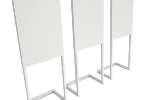 Blank expo banner stand