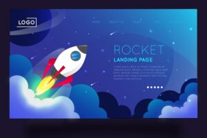 Business startup landing page template