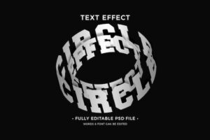 Circle round text effect