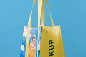 Composition with mock-up eco friendly tote bag