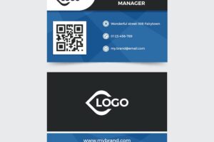 Corporate card in modern style