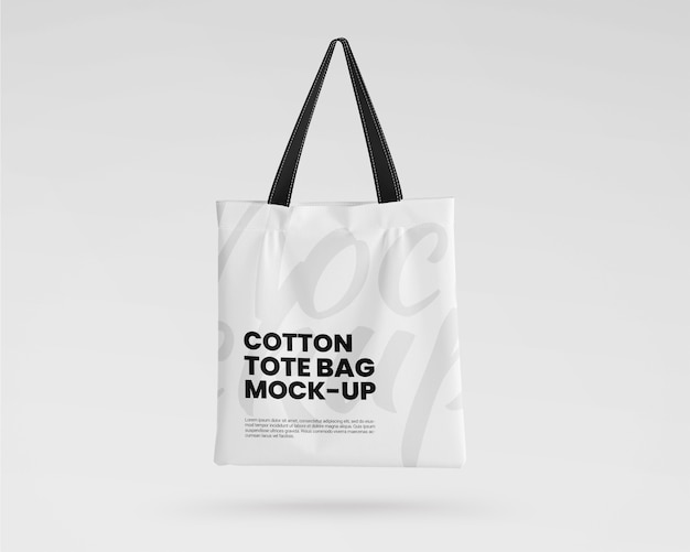 Cotton tote bag mockup