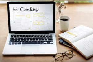 Develop coding web design coding web template