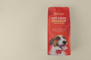 Dog food bag mock-up