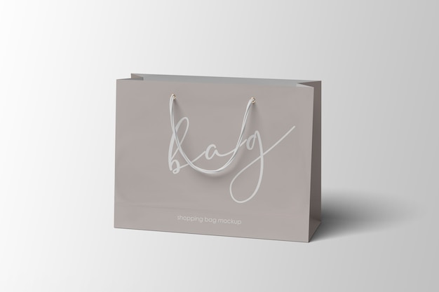 Elegant shopping paper bag mockup