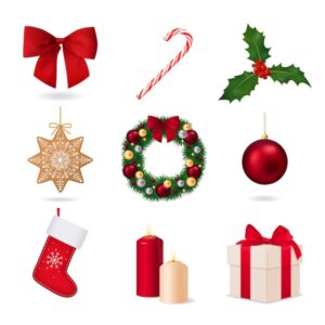 Elements of christmas collection