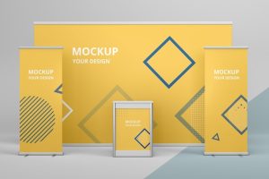 Exhibition stand mock-up assortment