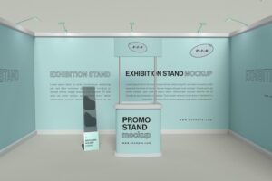 Exhibition stand mockup