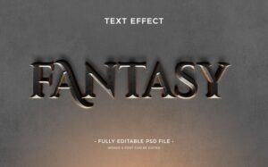 Fantasy text effect design