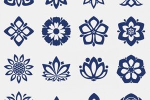 Flower icons collection