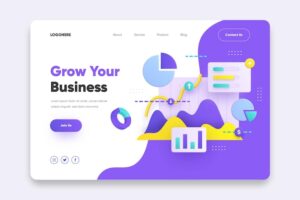 Grow your business landing page template