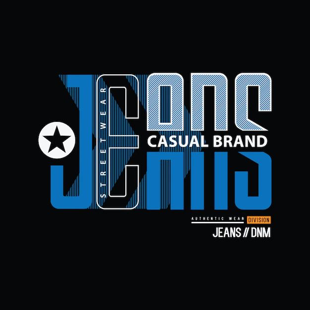 Jeans tshirt and apparel design