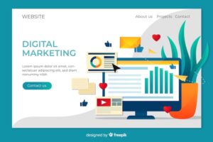 Landing page for marketing