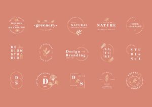 Logo design set