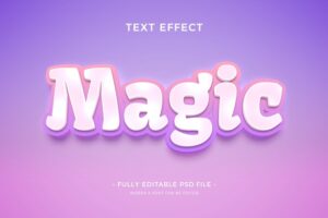 Magical text effect