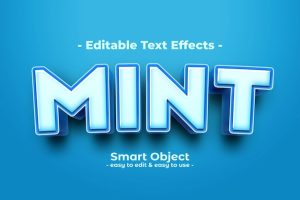 Mint-text-style-effect