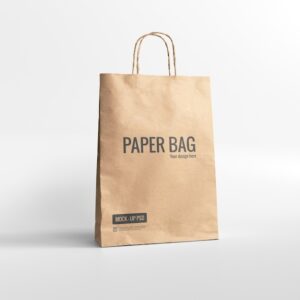 Paper bag mockup