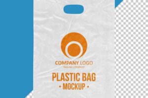 Plastic bag mockup
